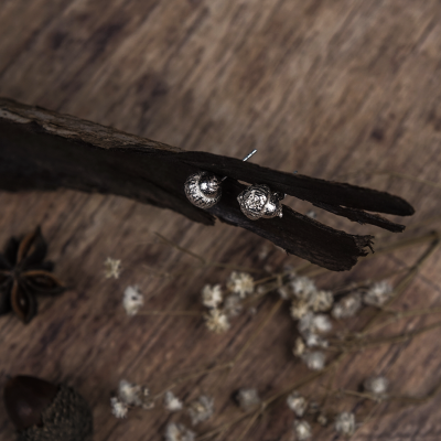 Pendientes de boton con Forma de bellota | Artemisa