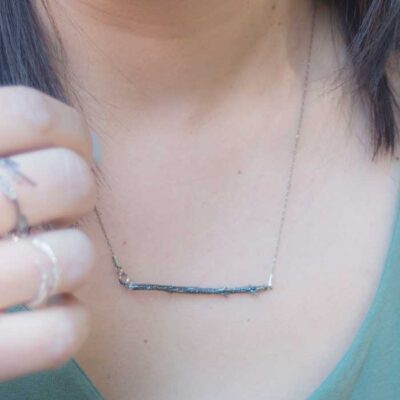 Collar de rama Twigs | gargantilla de plata de ley