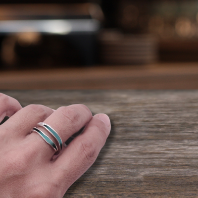 Anillo irregular esmaltado| Hari